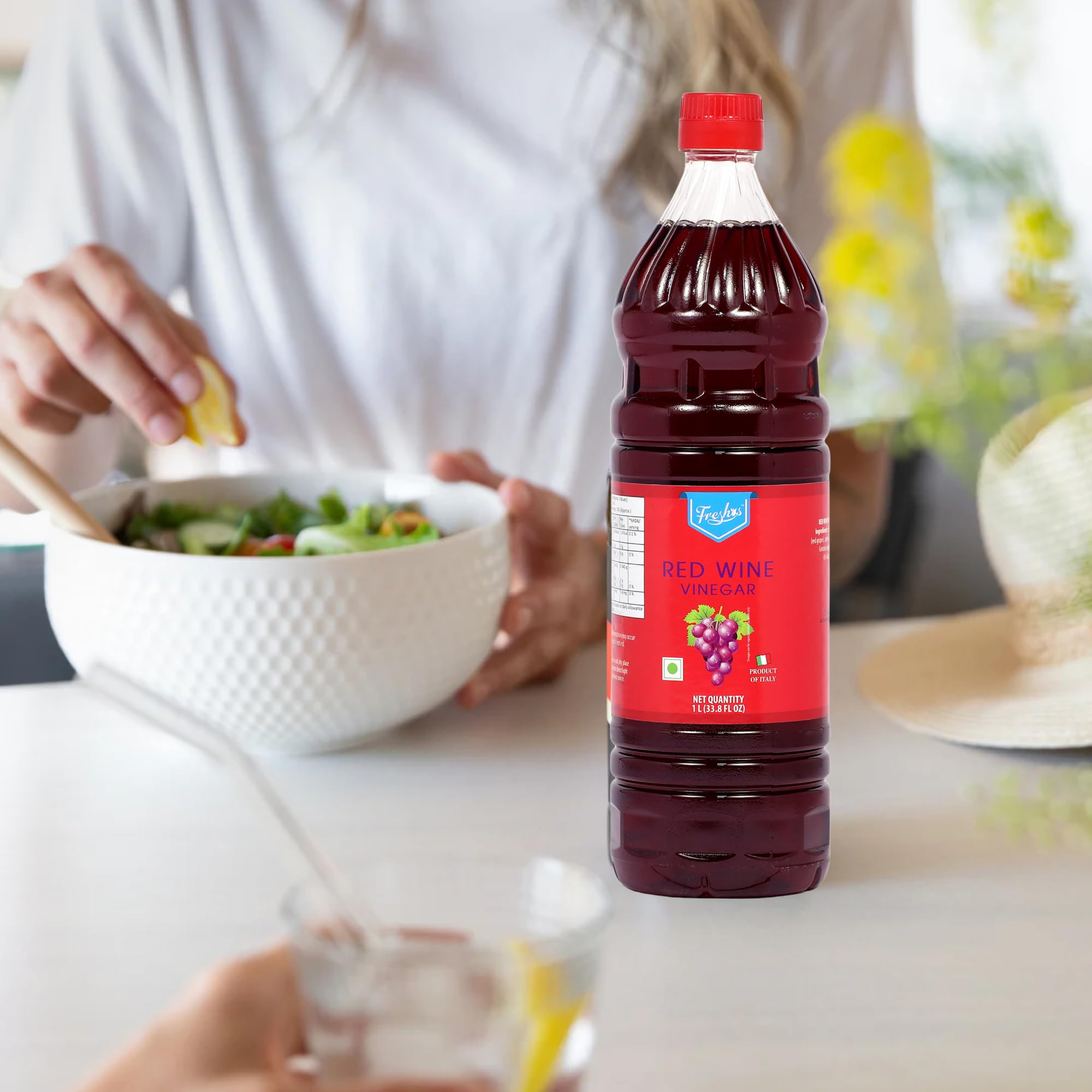 Freshos Red Wine Vinegar, 1 L, White & Red, Medium - Image 5 thumbnail