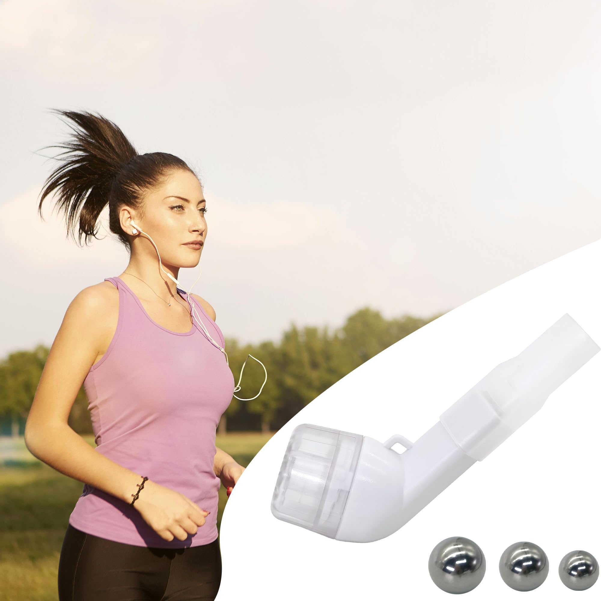 Respiratore Polmonare Allenatore Di Respirazione Polmonare Di Rimozione Del Muco Terapia OPEP Allenatore Respiratorio Pulizia Polmonare Per Migliorare La Capacità Polmonare (Bianco)