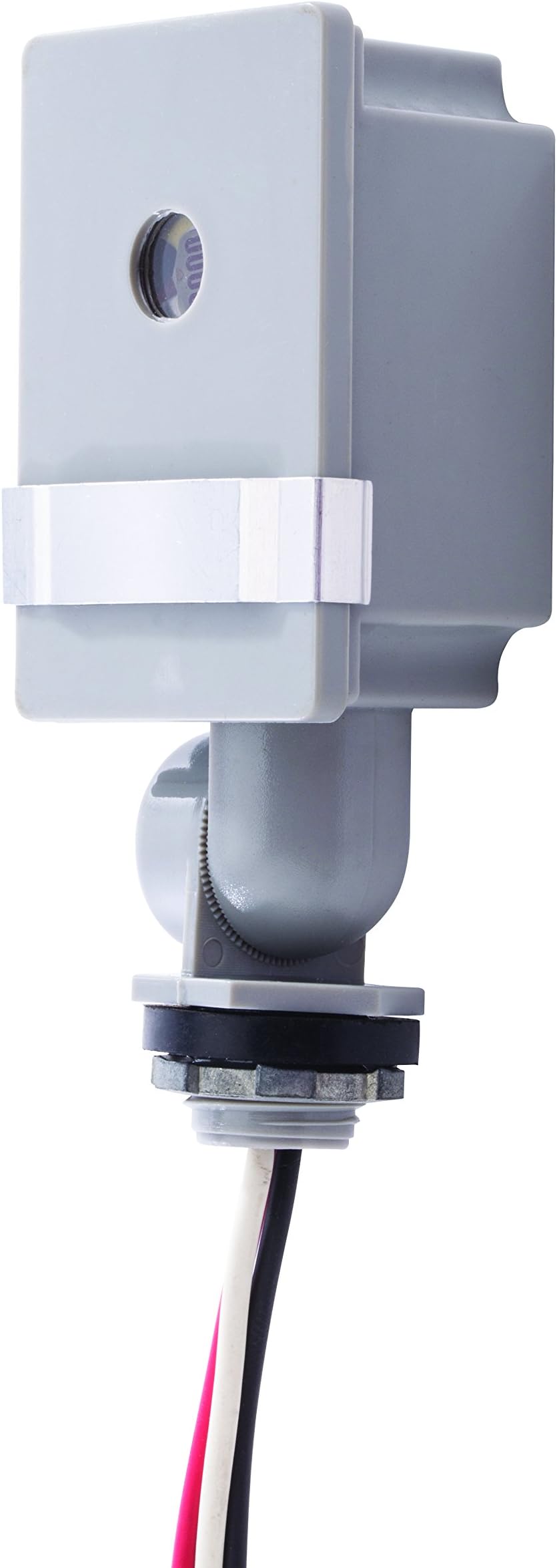 nsi Industries TORK RKP203 Outdoor 120-Volt Swivel Mount Photocontrol with Light Adjustment Bar - Controls Lighting Dusk to Dawn - Compatible with Incandescent/Compact Fluorescent/Halogen/LED
