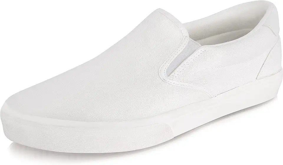 Men's Black Classic Low Top Shoes Canvas Fashion Sneaker with Soft Insole Causal Dress Shoes for Men Comfortable Walking Shoes