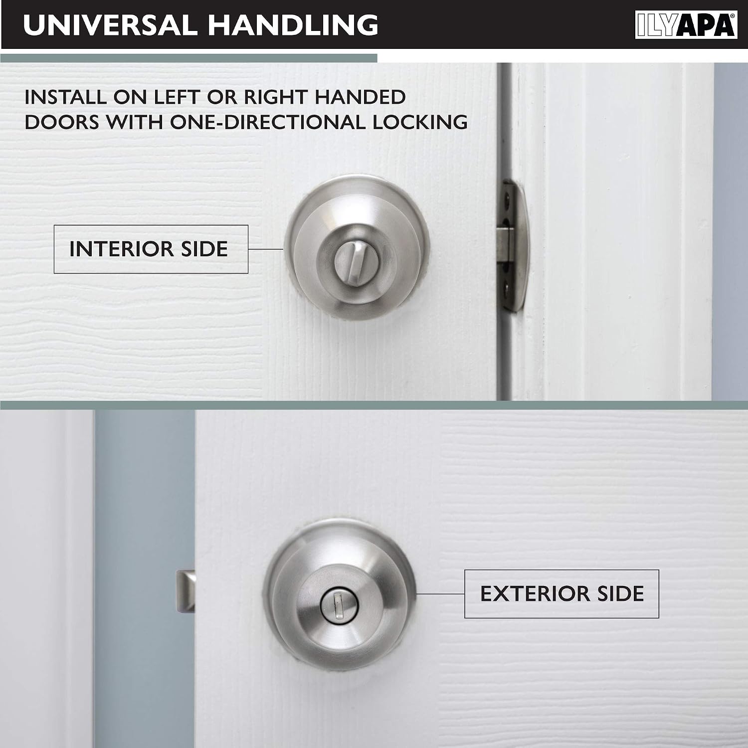 Amazing 🔥 Ilyapa Privacy Door Knobs for Bed and Bath - Ball Style, Satin Nickel Interior Keyless Turn Thumb Locking Round Door Handle, Satin Nickel, 6 Pack ❤ Crazy Deals Ilyapa Privacy Door Knobs for Bed and Bath - Ball Style, Satin Nickel Interior Keyless Turn Thumb Locking Round Door Handle, Satin Nickel, 6 Pack
