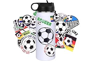 Best Soccer Gifts for Boys Girls Soccer Water Bottles Stickers
