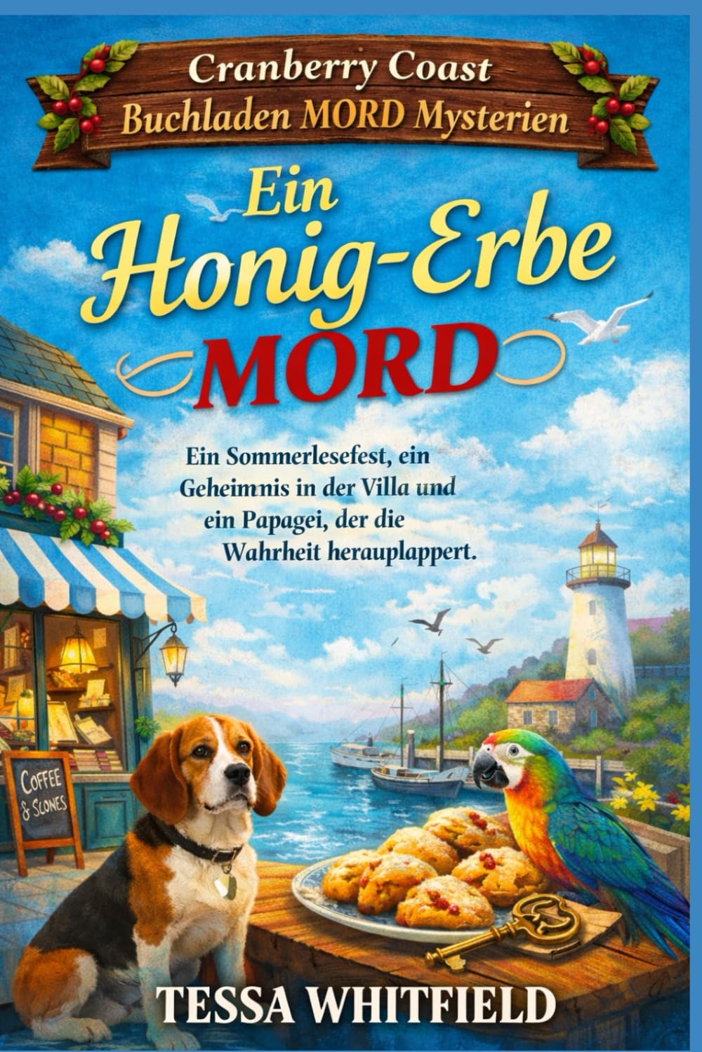 Ein Honig-Erbe Mord.: Ein Sommerlesefest, ein Geheimnis in der Villa und ein Papagei, der die Wahrheit herausplappert. (Cranberry Coast Buchladen Mord Mysterien.)