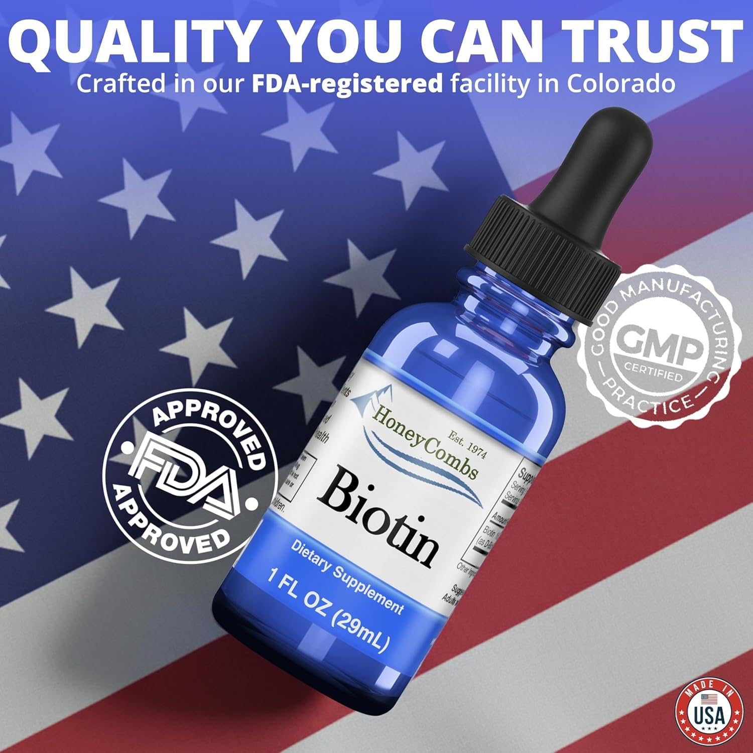 Hair Growth Vitamins for Women and Men, Liquid Biotin B7 Drops, 1oz — Amazon image 8