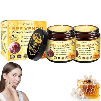 Bee Venom Comprehensive Cream, Professional Bee Venom Skin Treatment Cream, Bee Venom Skin Restoration Cream-50g, Repair, Moisturize and lift 3 in 1, for All skin Types 2 Pack