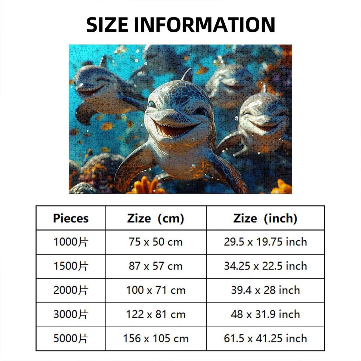 Puzzle 1500 Piezas Adultos, Puzzle 1500 Piezas de Madera, Rompecabezas para Adultos Animal Patrón, Rompecabezas Desafiante para Toda la Familia, Regalos Originales para Mujer, Tema: Delfín, B-94