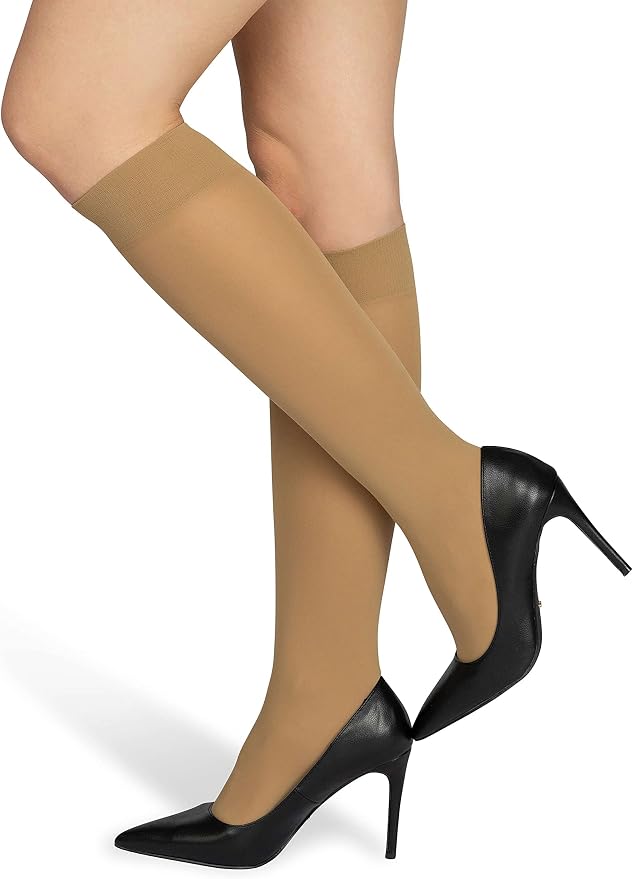 NOQ Calzini Donna Sopra La Caviglia – 40 Denari In Microfibra Opaca – Pack Da 3 Paia – Colore Nero – Taglia Unica Comfortevole Per Ufficio E Tempo Libero - 4