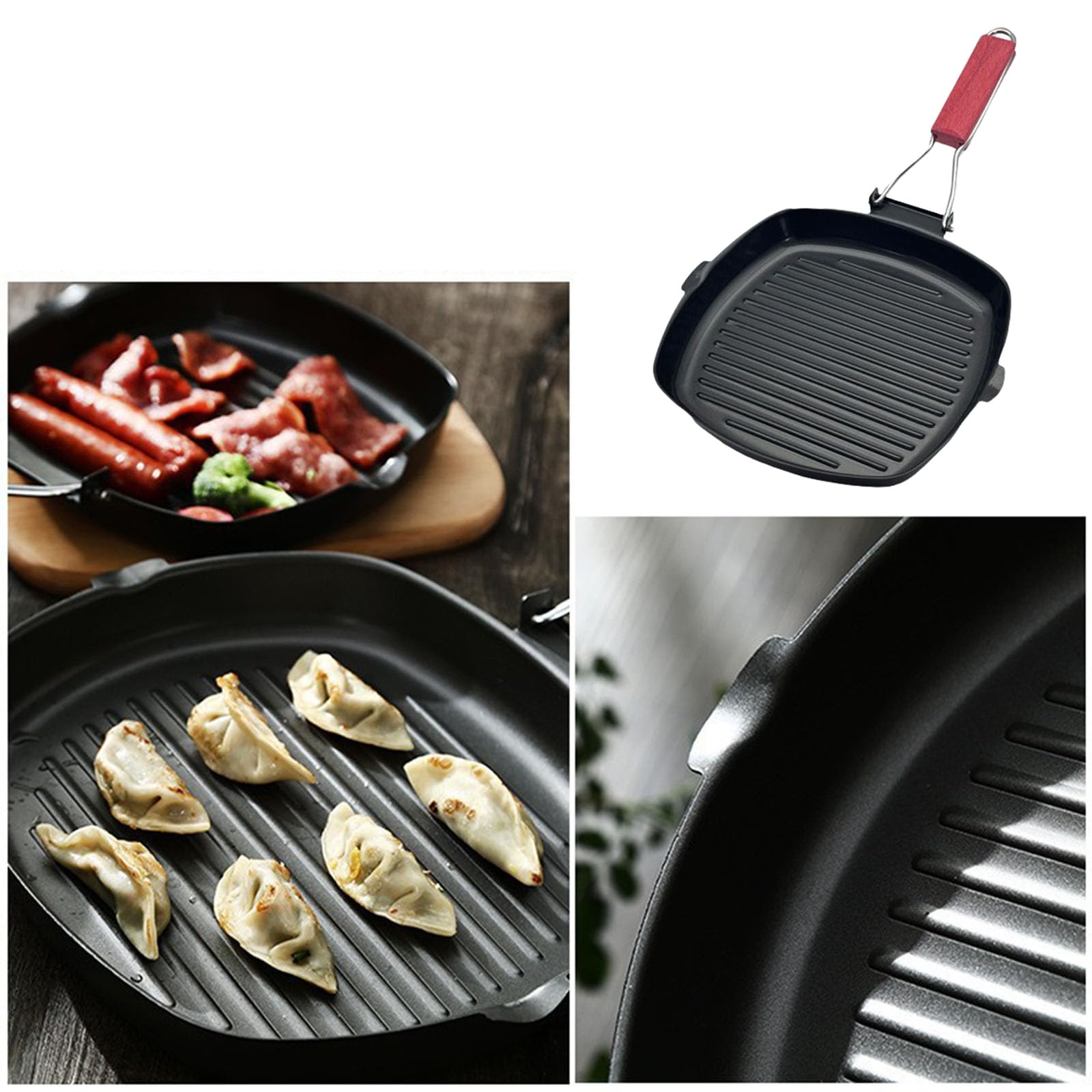 Amazon.co.jp: 多機能テフロン加工グリルパン調理器具キッチンステーキ