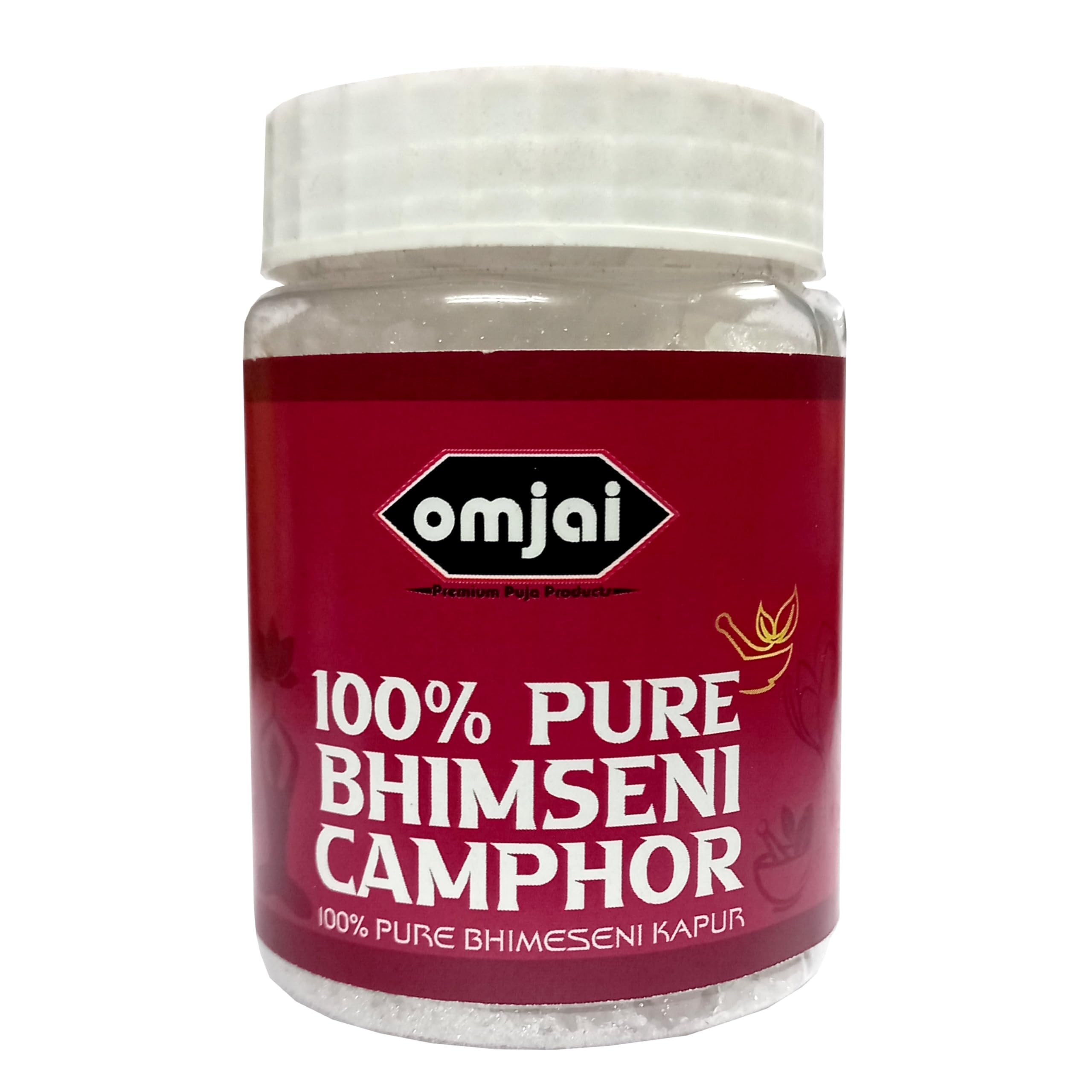 OMJAI Bhimseni Camphor 100gm | 100% Pure Natural Camphor for Diffuser | Bhimseni Kapoor Original | Bhimseni Camphor Flakes | भीमसेनी कपूर | bhimsen kapur | भीमसेनी कापूर 100g (100gm x 1pc) (B0C4YC8BB2) Amazon Price History, Amazon Price Tracker