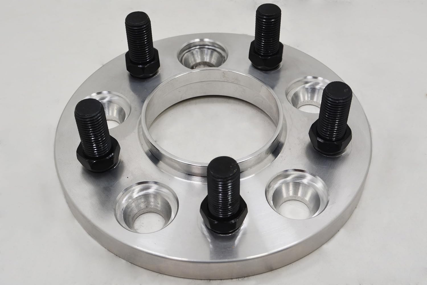 4 Pc 20 MM Thickness Hub Centric Wheel Spacer Adapters + 20 12x1.25 Black Spline Lug Nuts + 2 Sockets Included