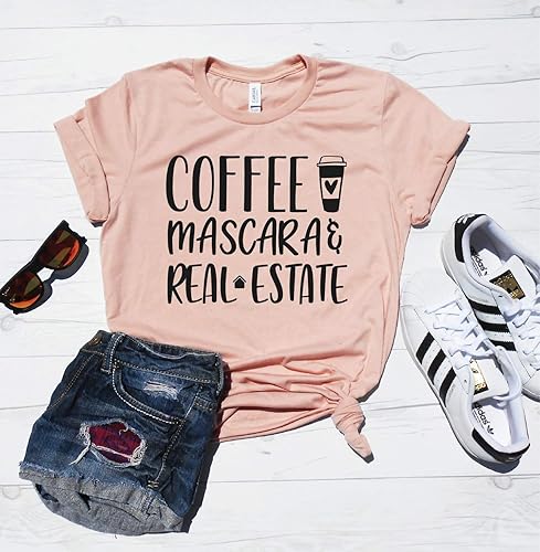 Download Amazon Com Coffee Mascara And Real Estate Shirt Cute Real Estate Shirt Gift For Realtor Coffee Shirt Mascara Shirt Real Estate Shirt Real Estate Agent Handmade