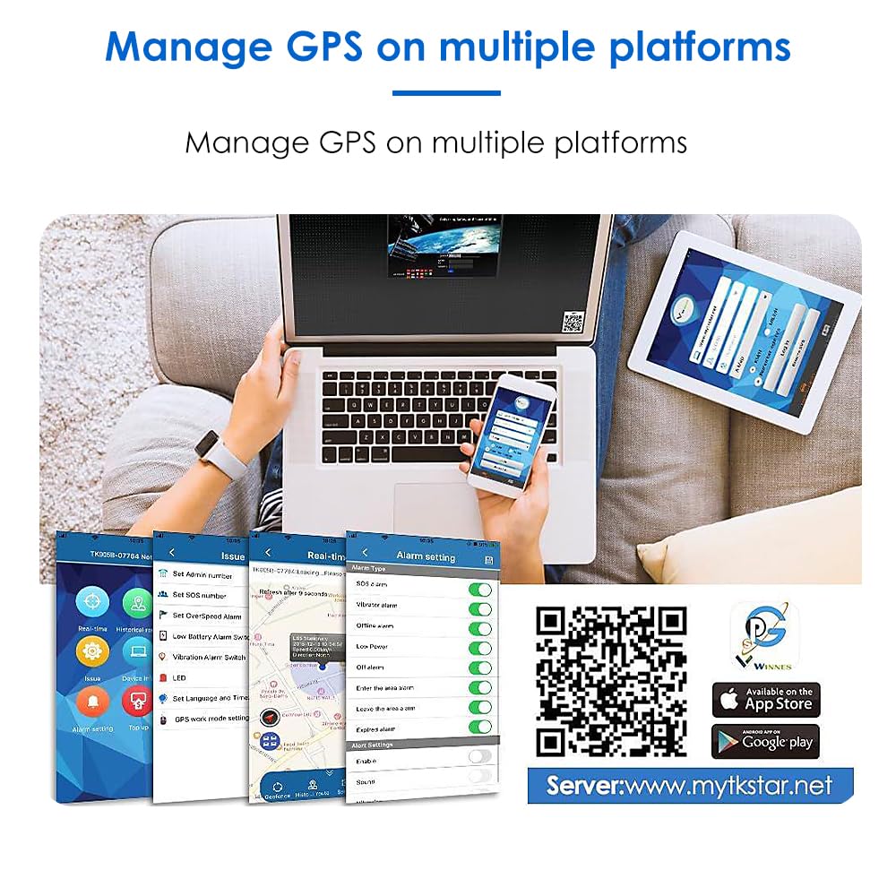 Micro Localizzatore GPS Tracker per Auto Moto Anziani, Mini GPS Spia 1500mah Posizionamento ogni 10 Secondi Antifurto Allarmi Magnete Potente Tracciamento Globale in Tempo Reale