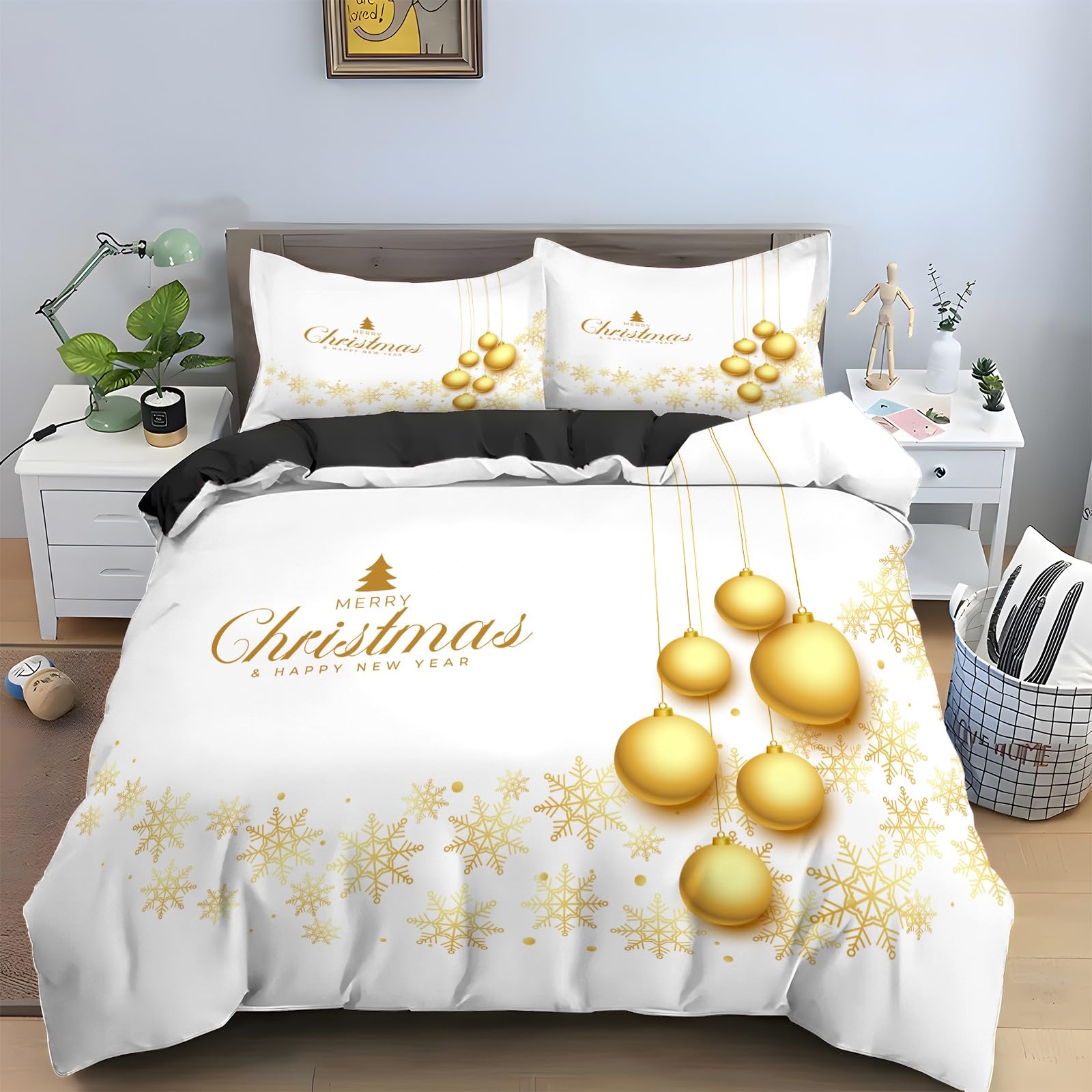 Parure de lit Noël 200x200 pour illuminer vos nuits d'hiver