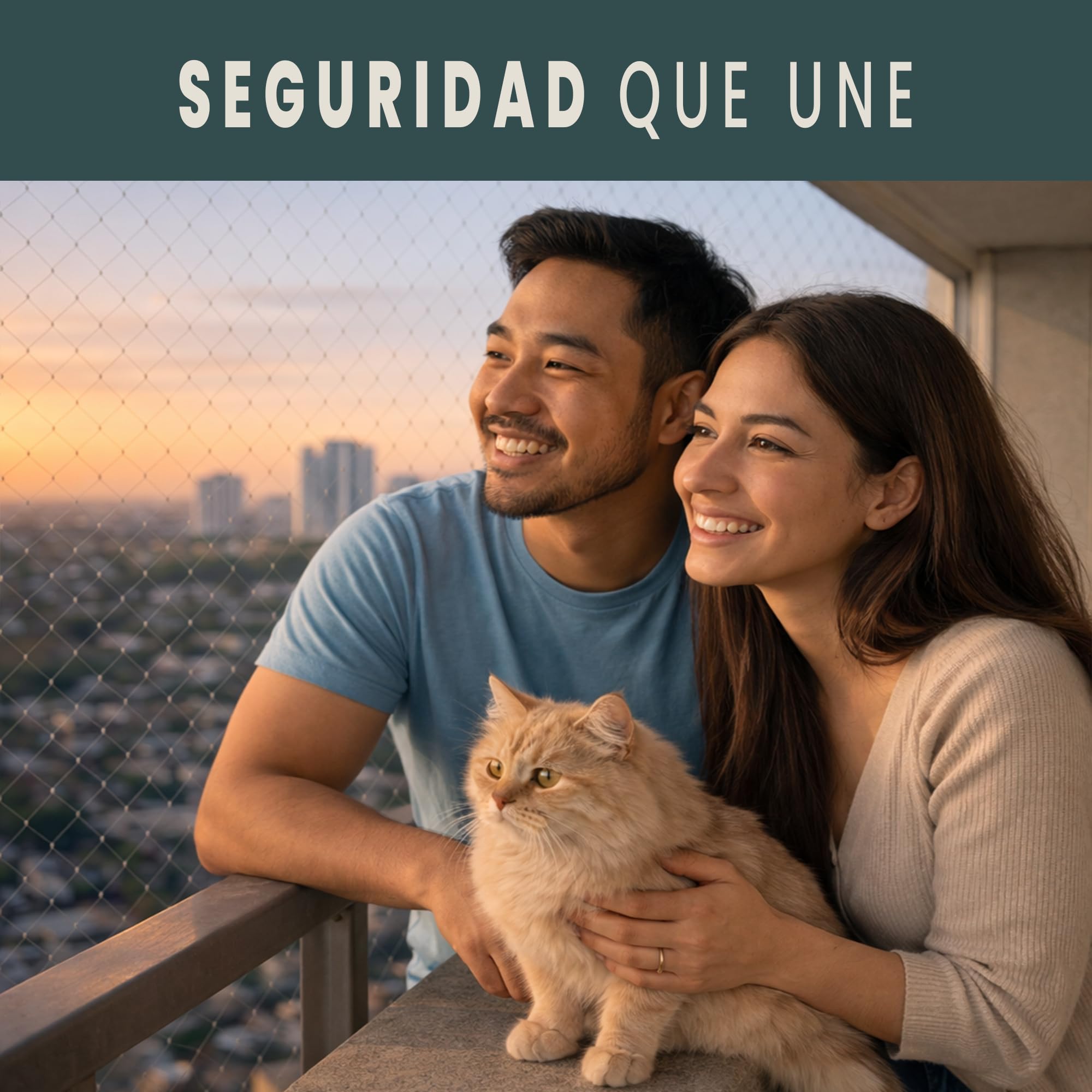 Red para Gatos 8x3m hasta 10x3m Seguridad Transparente Ideal Balcón Ventana Terraza Protección Exterior Interior Malla Antidesgarro Duradera Montaje Kit Completo Cuerda Ganchos Bridas Juguete