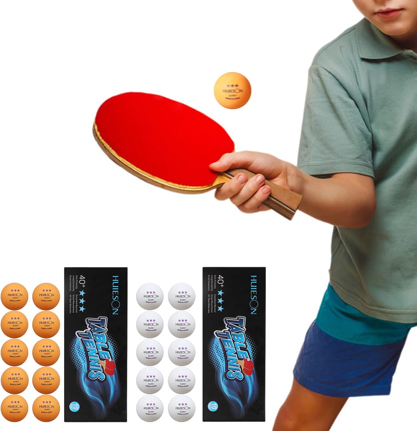 Advanced 3-Star Table Tennis Balls Bulk for Suitable for Competition & Training Scho Balls for Exercise Competition &