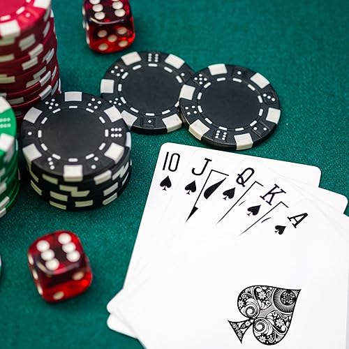 Miniatura 7 de Metsyth Juego de 2 cartas de cartas, juego profesional de cartas de póquer estándar, divertidos juegos de cartas para adultos y niños, tarjetas de