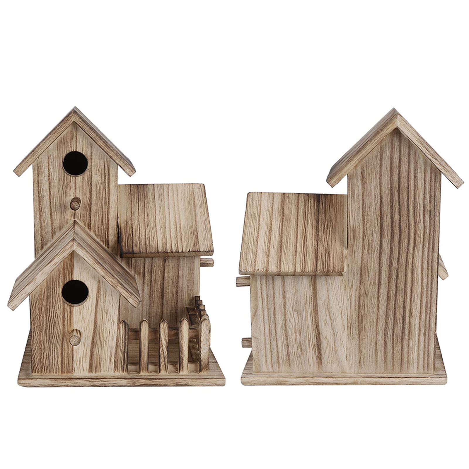 Casetta per uccelli in legno, casetta per uccelli da appendere, casetta per mangiatoia per uccelli, piccola cincia, decorazione per villa per uccelli, adatta per giardino, albero, foreste, balcone