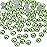 Beadsland 288pcs Flat Back Crystal Rhinestones Round Gems for Nail Art and Craft Glue Fix, Light Green, SS34,7.1-7.3mm