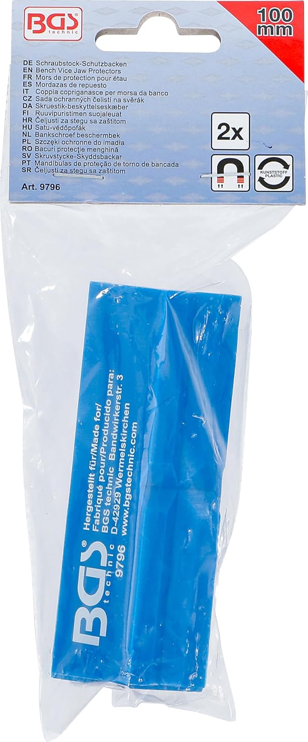 BGS 9796 | Bench Vice Jaw Protector | plastic | 100 mm | 2 pcs.