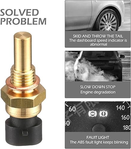 Miniatura 5 de Sensor de temperatura del agua, OEM #15369305 1341856 55199579 2112-3851010, kit de instalación de cable sensible al contacto sin rotura, compatible