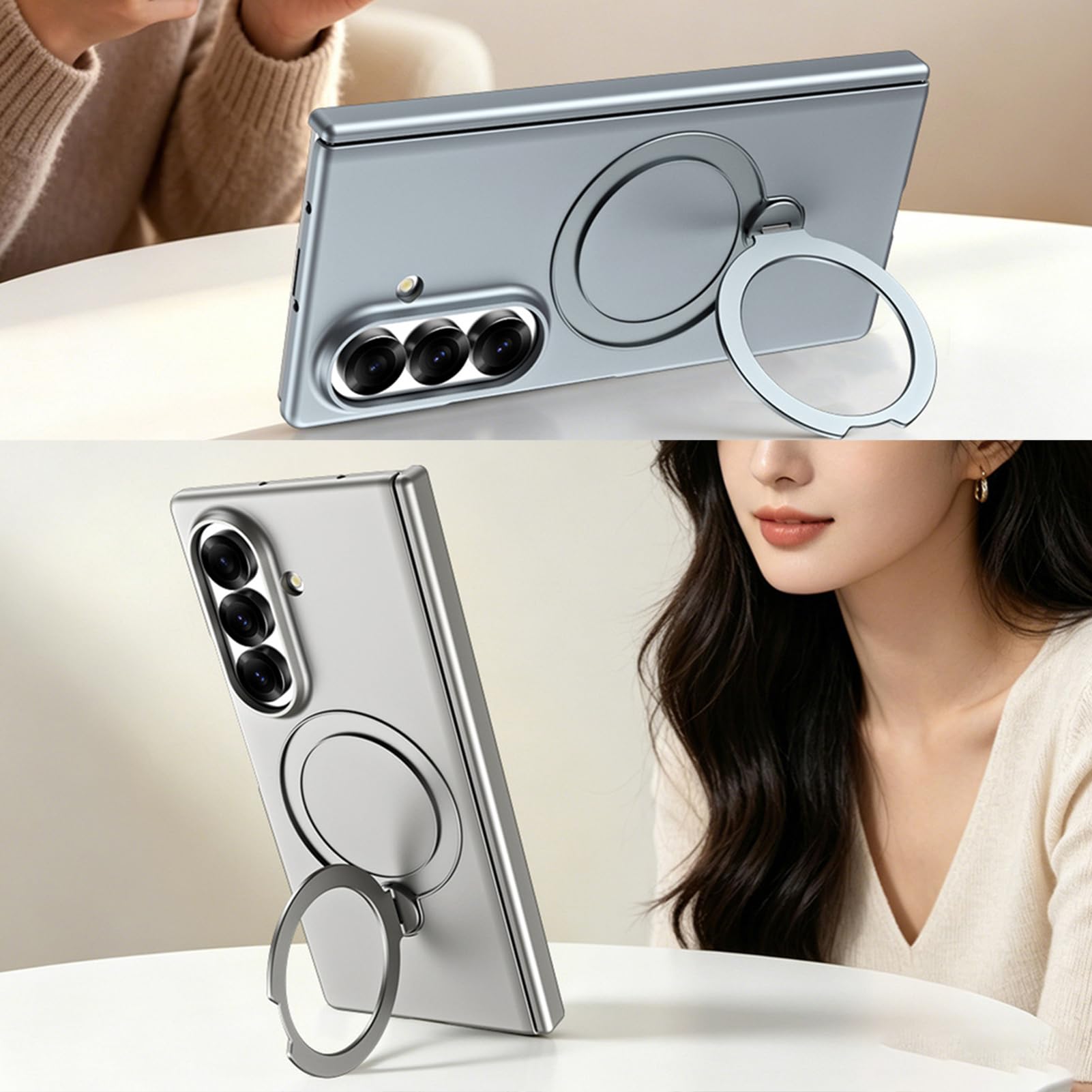 Custodia Magnetica Per Samsung Galaxy Z Fold 8 Ultra, Anello Cerniera