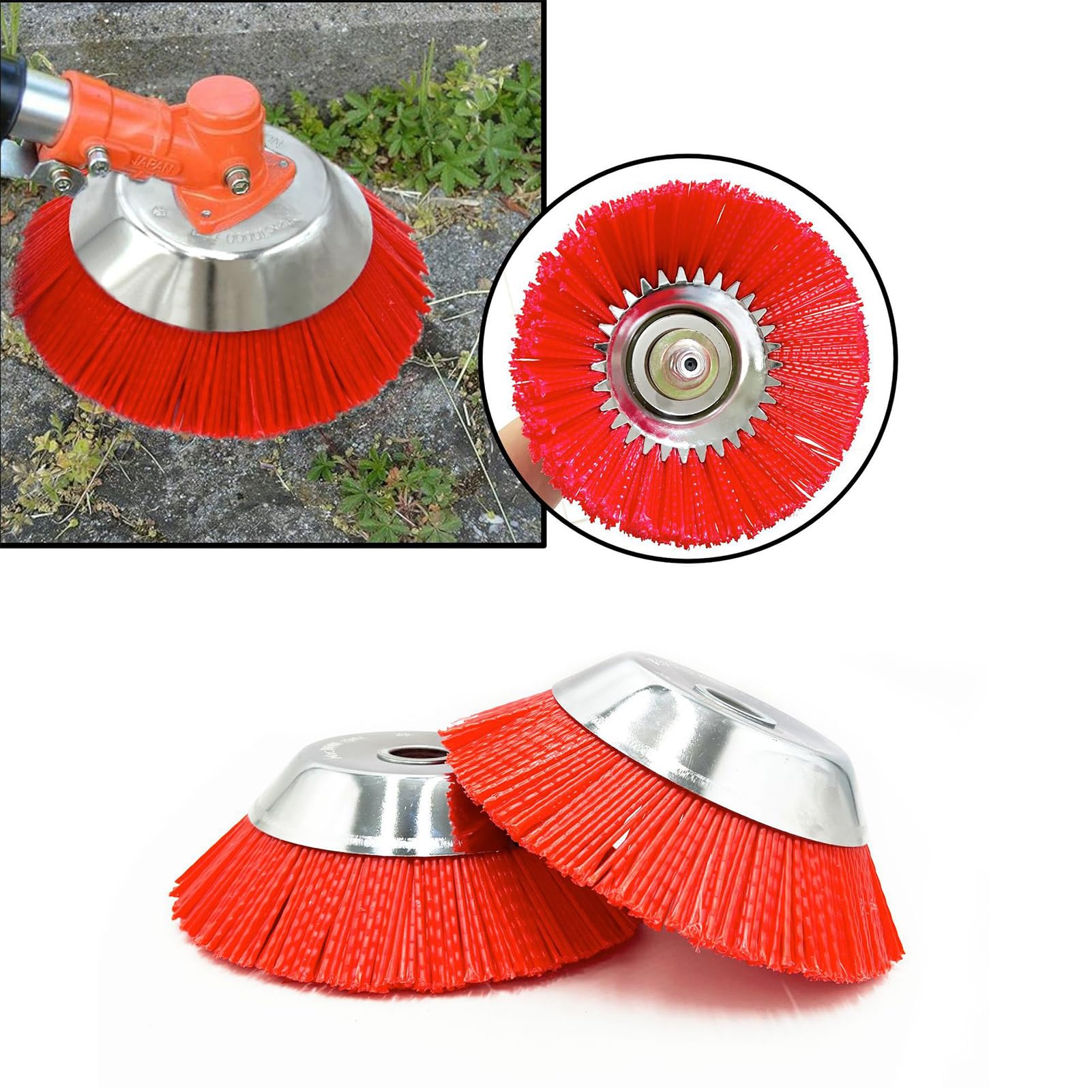 Brosse De Désherbage, Brosse à Herbes Sauvages, Brosse Desherbage Debroussailleuse, Brosse