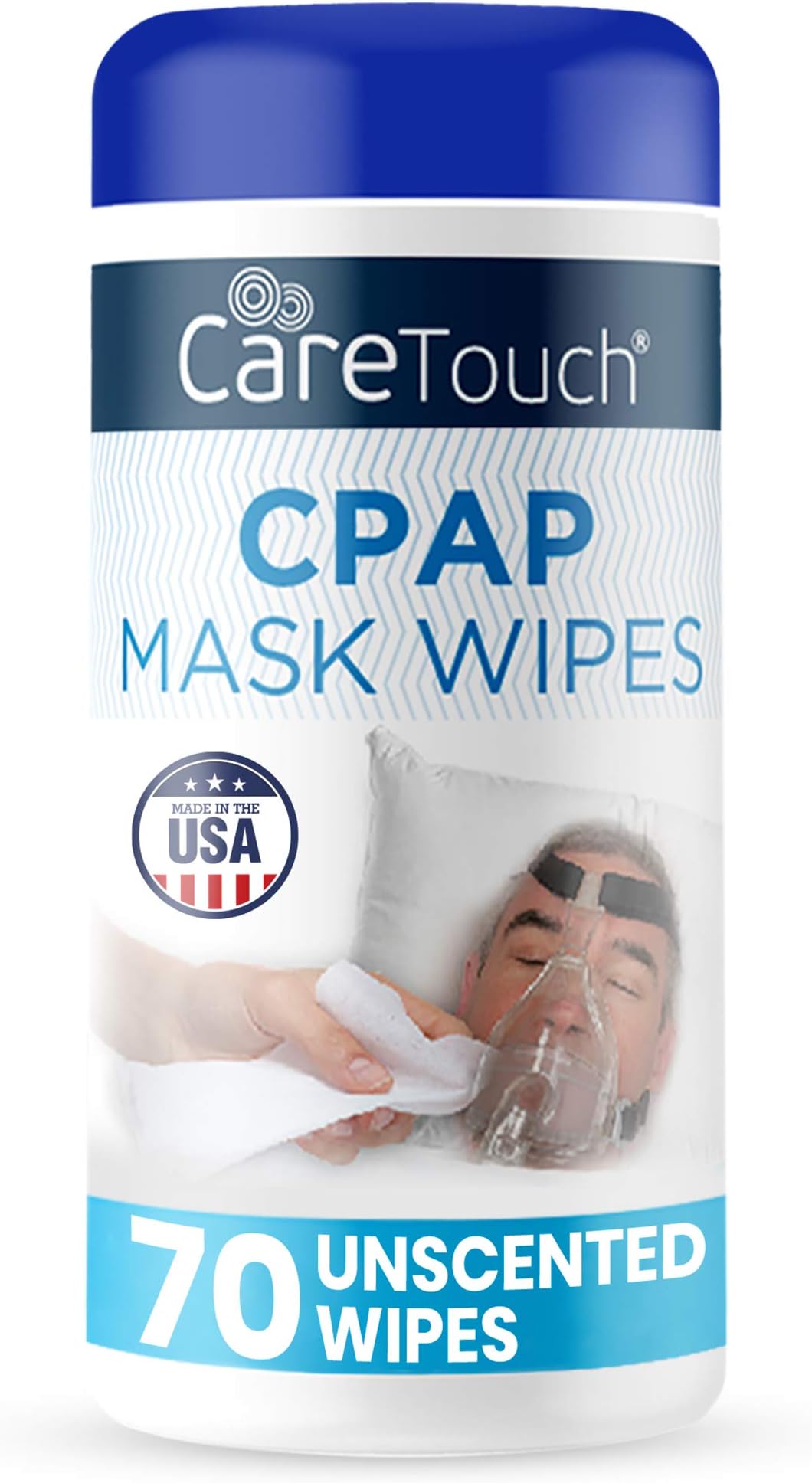Care Touch CPAP Mask Wipes 70 Count (Pack of 1) Unscented