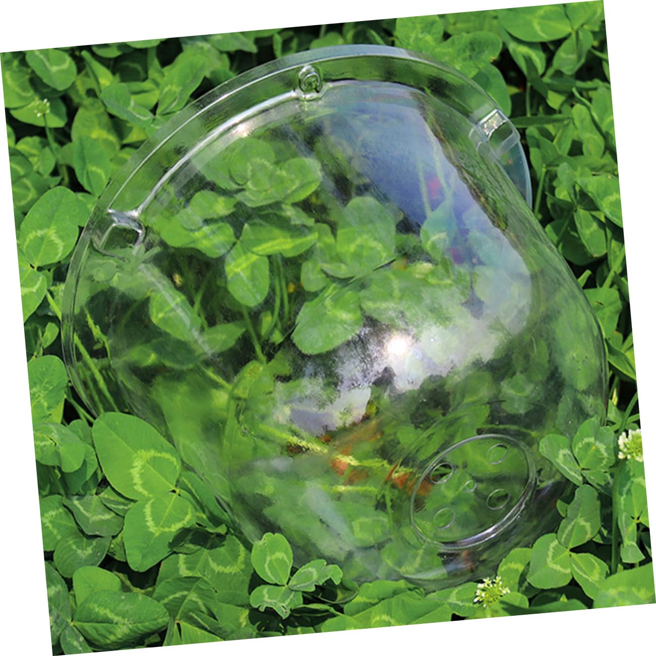 TOYANDONA 6 Piezas Cubierta de Plántulas Transparente de Plástico Campana para Plantas Cubierta Antihelada para Macetas Cúpula para Plantas de Jardín Protectora