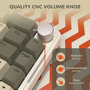 Amazon.com: Ajazz AKS068 65% Wired Mechanical Gaming Keyboard with