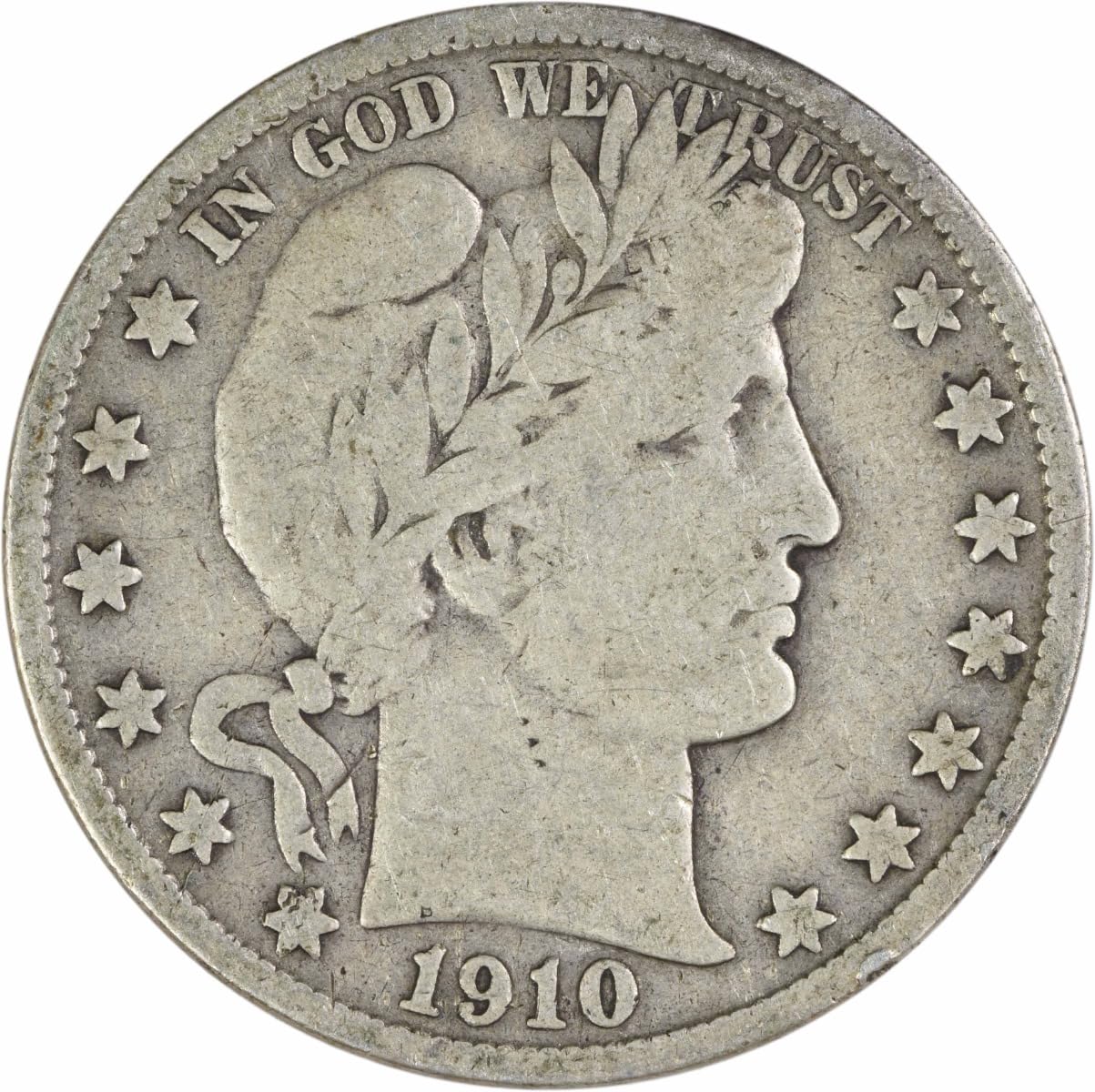 1910 S Barber Half Uncertified Choice VG