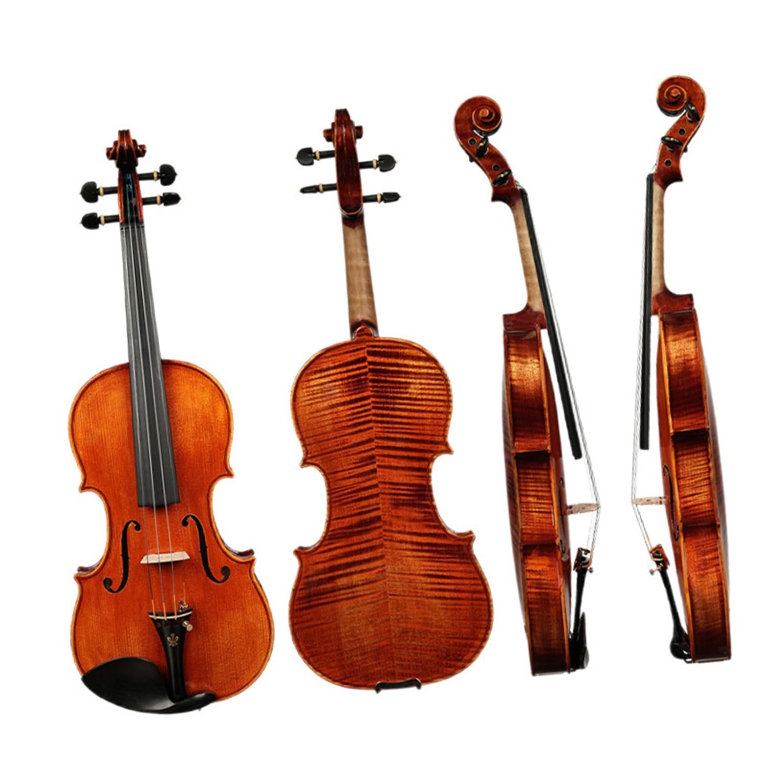 Violín De Tamaño Completo Para Principiantes Profesionales Adultos Hecho A Mano En Madera Maciza Instrumento De Violín(1/2)
