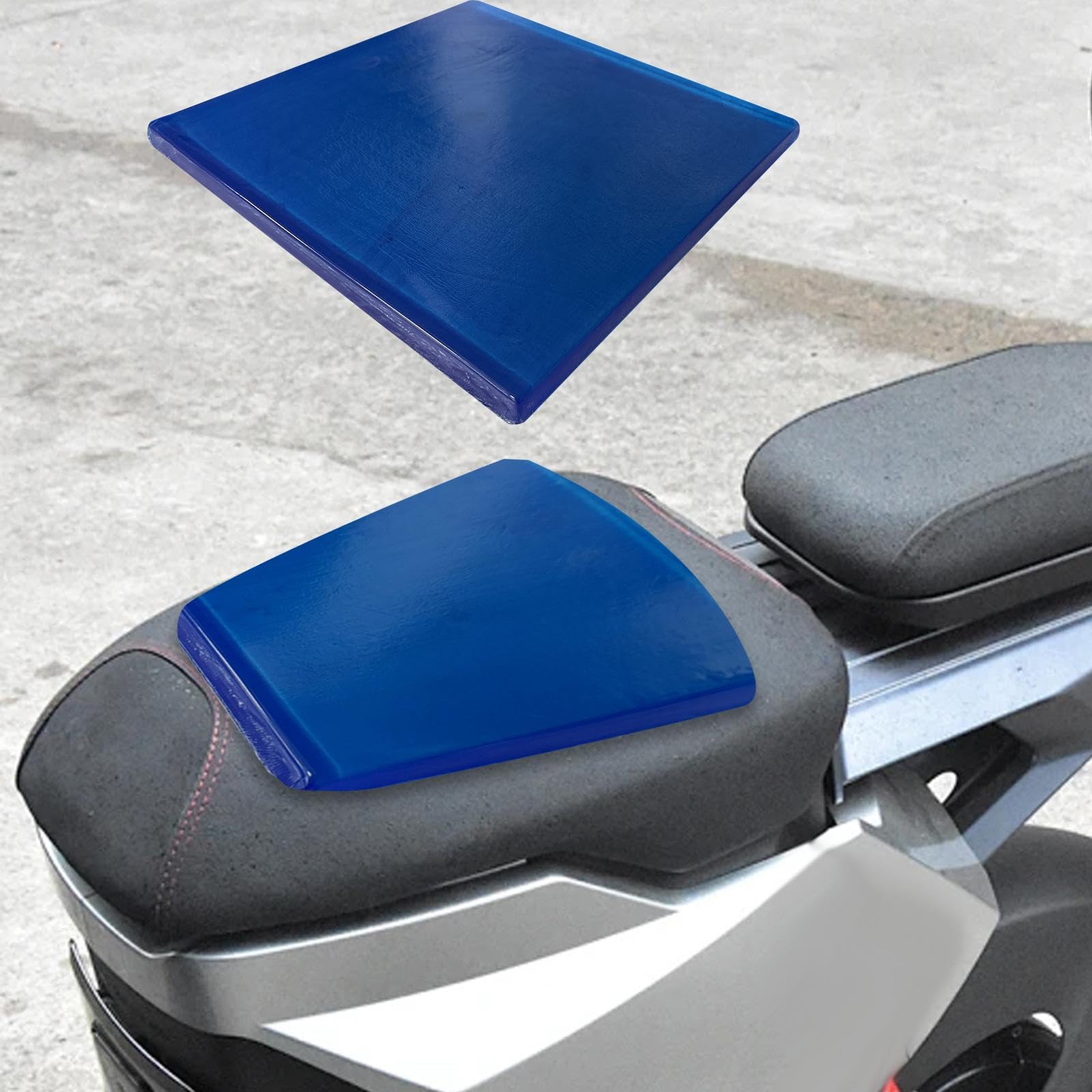 Motorrad Sitzkissen Gel Motorrad Sitzpolster Stoßdämpfung Sitzauflage Weiches DIY Sattelkissen Komfortabel für Lange Fahrten für Motorräder Autos Stüh, 35x35x2cm