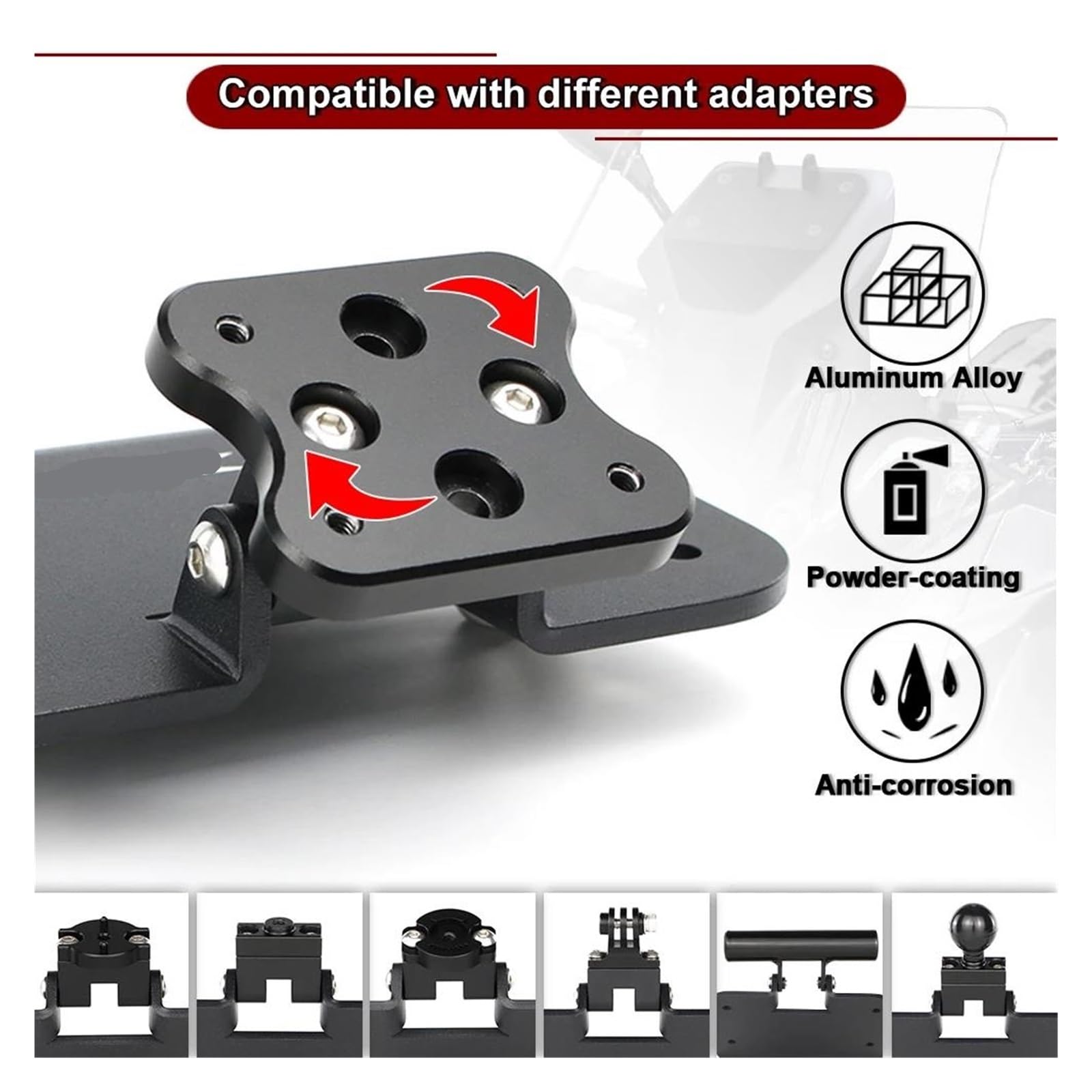 Support De GPS Moto pour NT1100 NT 1100 DCT 2022 2023 2024 - Adaptateur, Téléphone(Type 1)