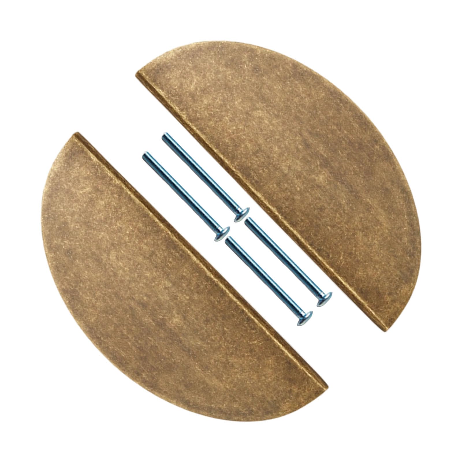 RGYBAO Ergonomic Semi Cupboard Handles Antique Bronze Drawer Pulls Smooth Grip for Kitchen Wardrobe Furniture Hardware Antique Metal Drawer Pulls