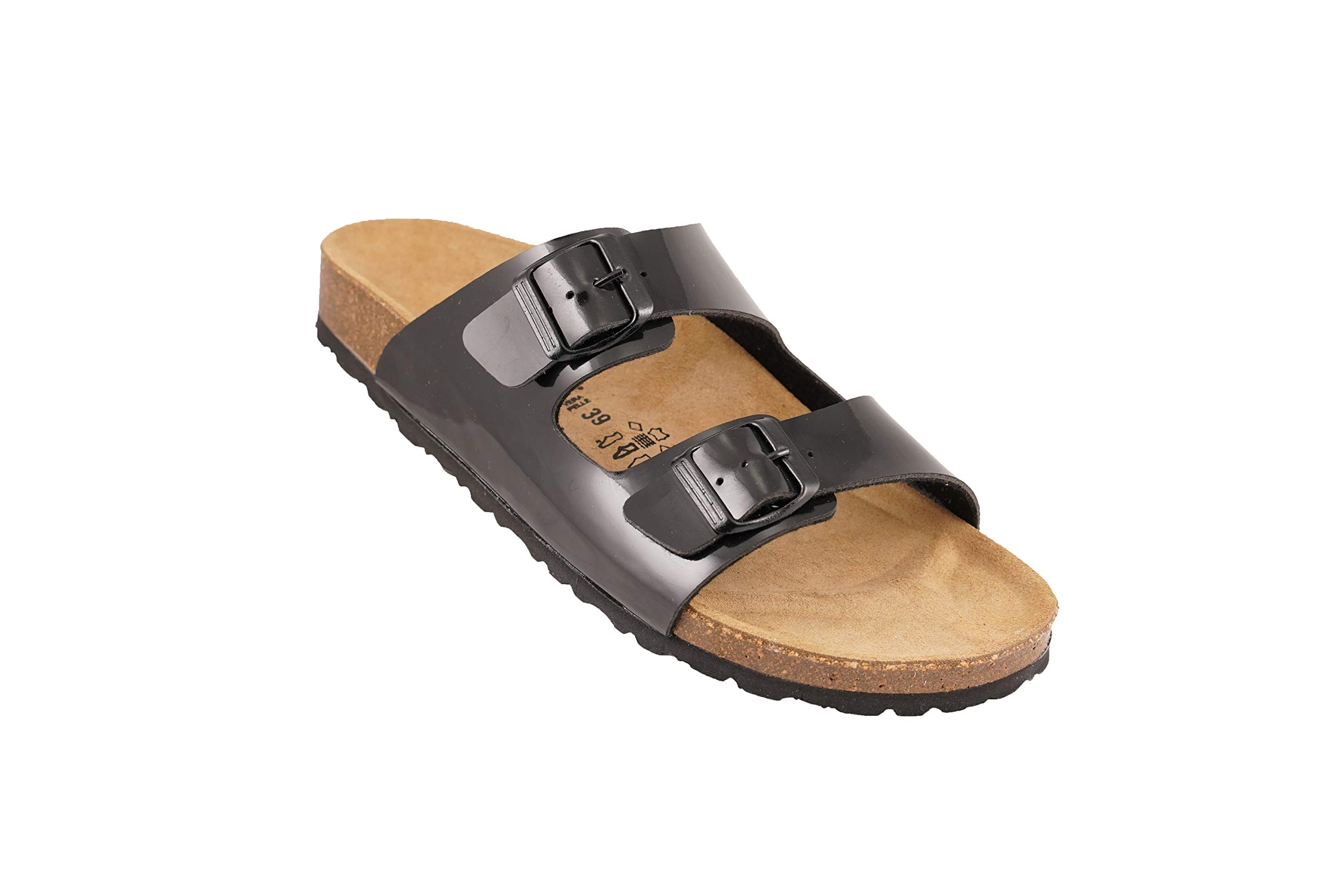 BIOCHIC012-271 Biochic Ladies Sandals Patent Leather Black