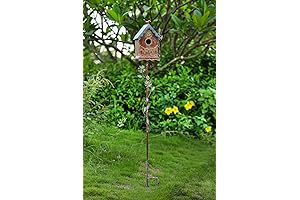 Baroque Birdhouse Garden Stakes: An Enchanting Addition to Your Outdoor Decor