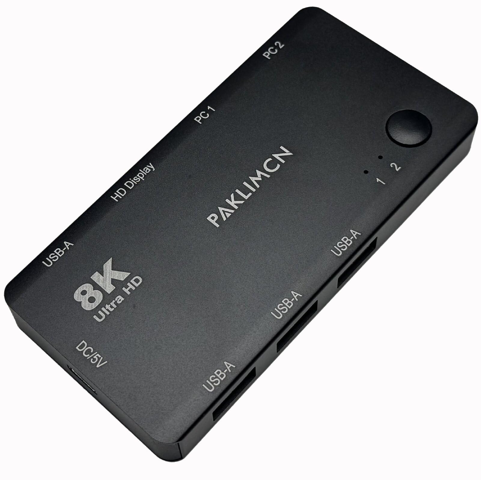 2-Port 8K@60Hz USB-C KVM Switch, 2 USB-C to 1 HDMI Screen,Th