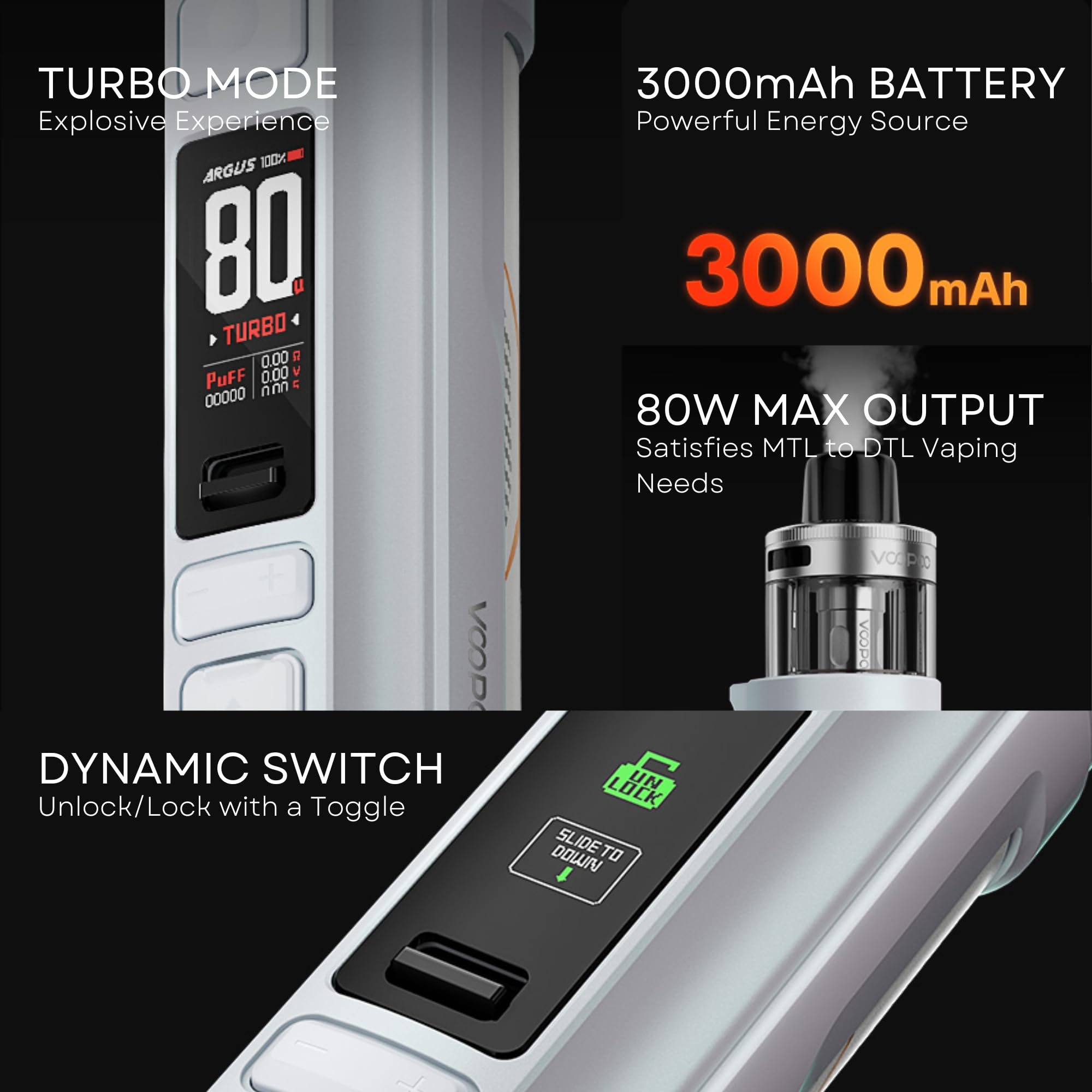 voopoo argus how to unlock Pro 2 Kit [Sky Purple] - Starter Vape Kit, 3000mAh Battery - COMPATIBLE POD: PnP X Pod - 80W, All Vaping Style, Side-Fill, Button Acivated, Adjustable Airflow 1500 Classic Flavour:Lemon Steezy - Watermelon Flum Pebble 6000-Puff Disposable