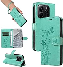 Case for Redmi Note 14 4G, PU Leather Wallet Magnetic Protective Case Compatible with Redmi Note 14 4G, Green