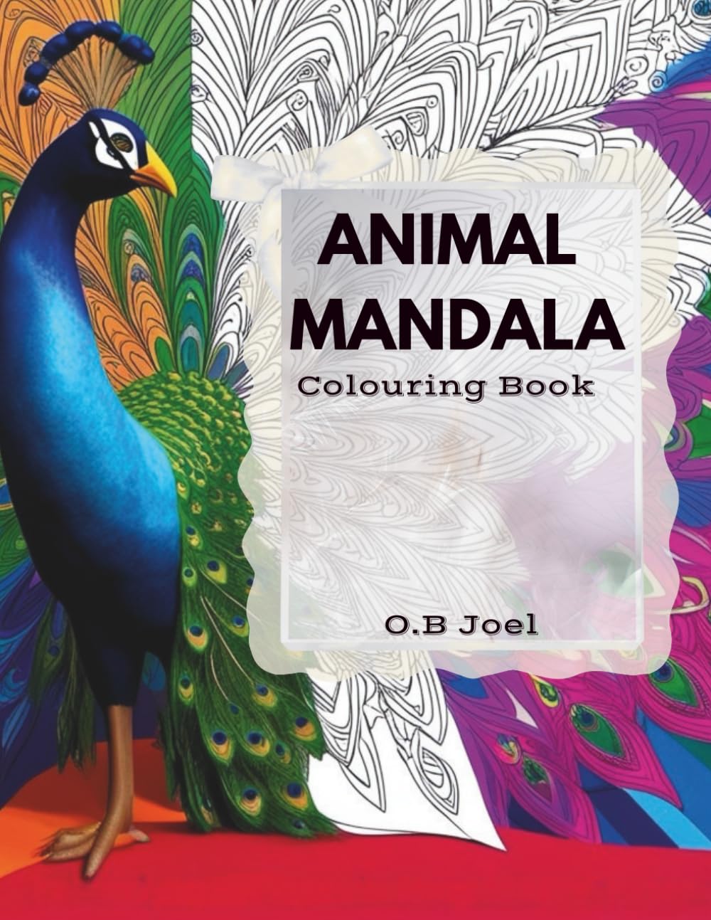 Animal Mandala Colouring Book
