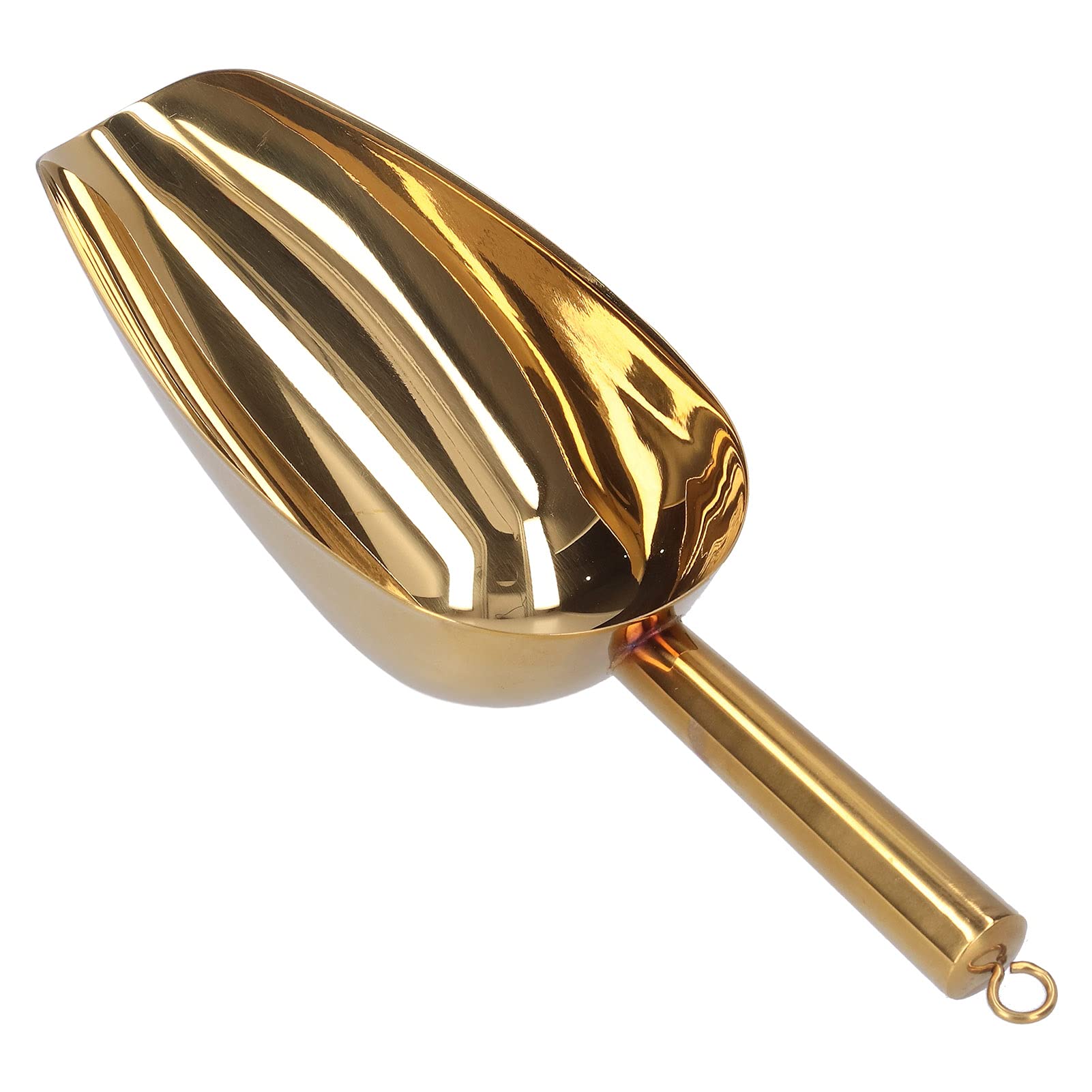 TeamFar Pelle à Glace En Acier Inoxydable, Petite Pelle à Bonbons En Métal Pour Cuisine, Bar, Fête, Mariage – 170 G