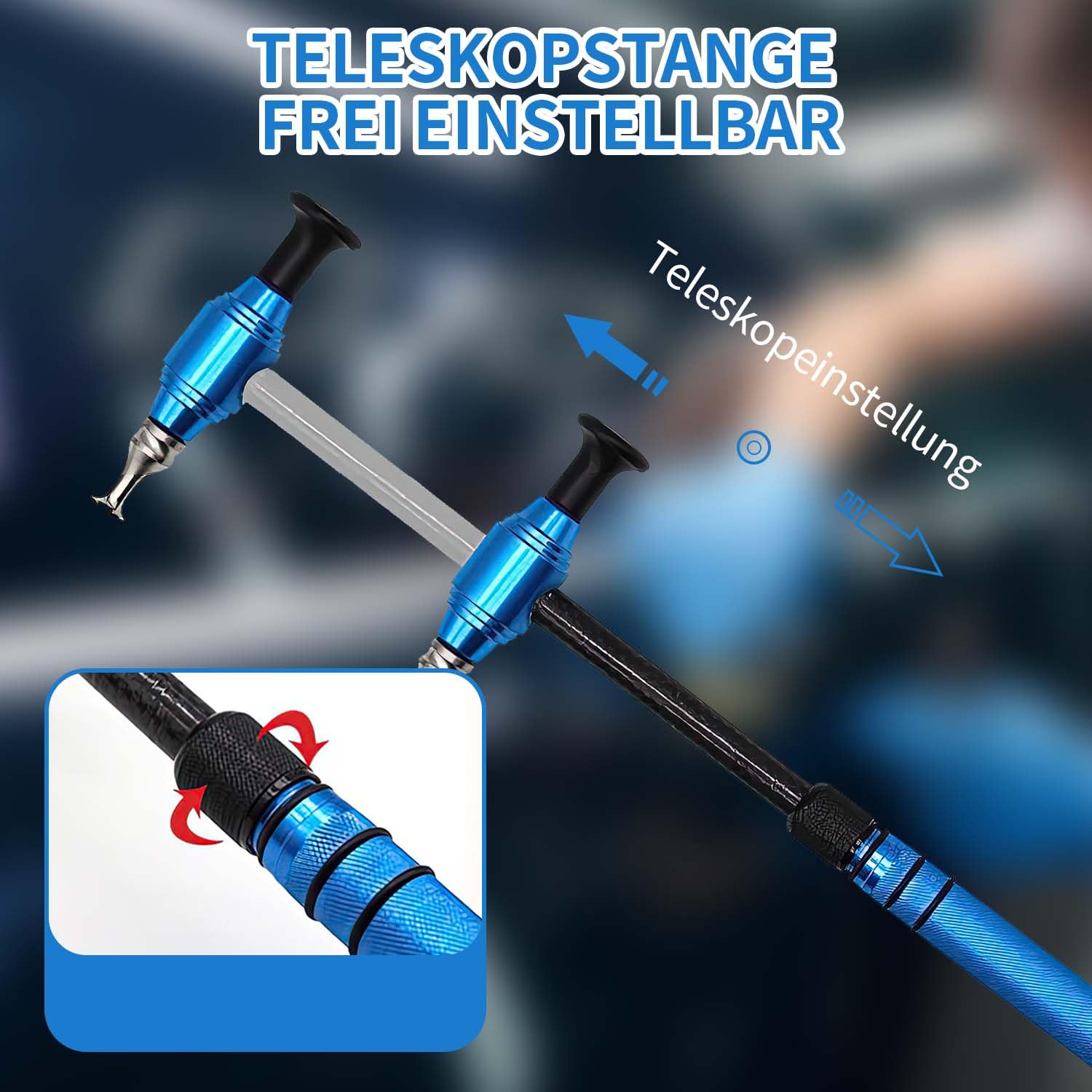NIYATA Strumento per ammaccature, martello telescopico in lega di alluminio per riparazione ammaccature auto con 5 teste knock-down, kit di riparazione ammaccature auto, strumenti di riparazione