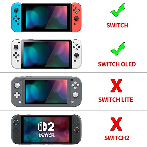 Miniatura 2 de PlayVital Transparent Dust Cover, Waterproof Dust Guard, Anti Scratch Cover Sleeve for Nintendo Switch & Switch OLED Charging Dock - Clear Black