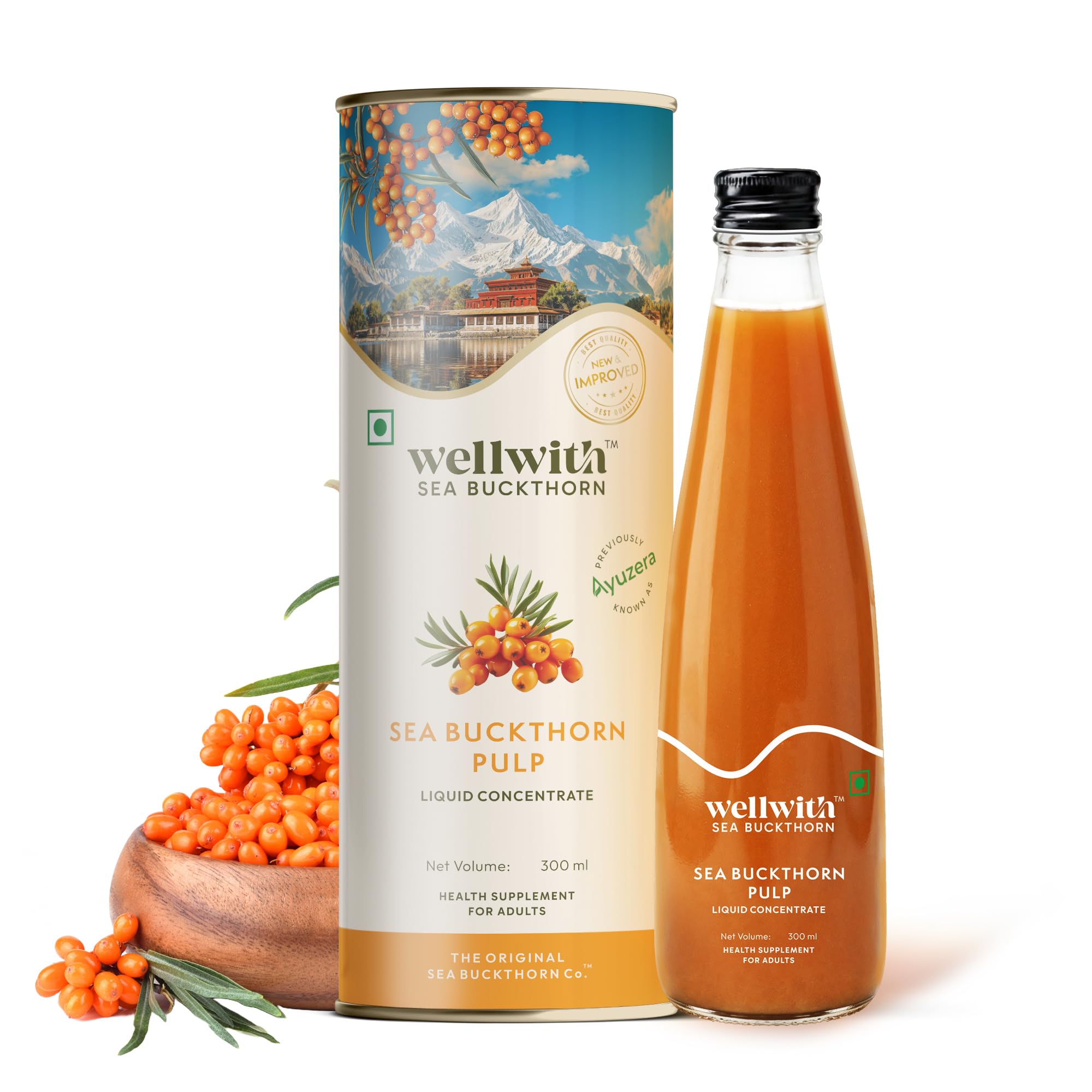 Ayuzera Himalayan Sea Buckthorn Pulp Concentrate 300ml | Liquid Supplements | Makes up to 50 Glass Juice (Rich in Vitamin C) | Lab Tested | Omega 3, 6, 7, and 9, and Antioxidants | (1)-picture-18