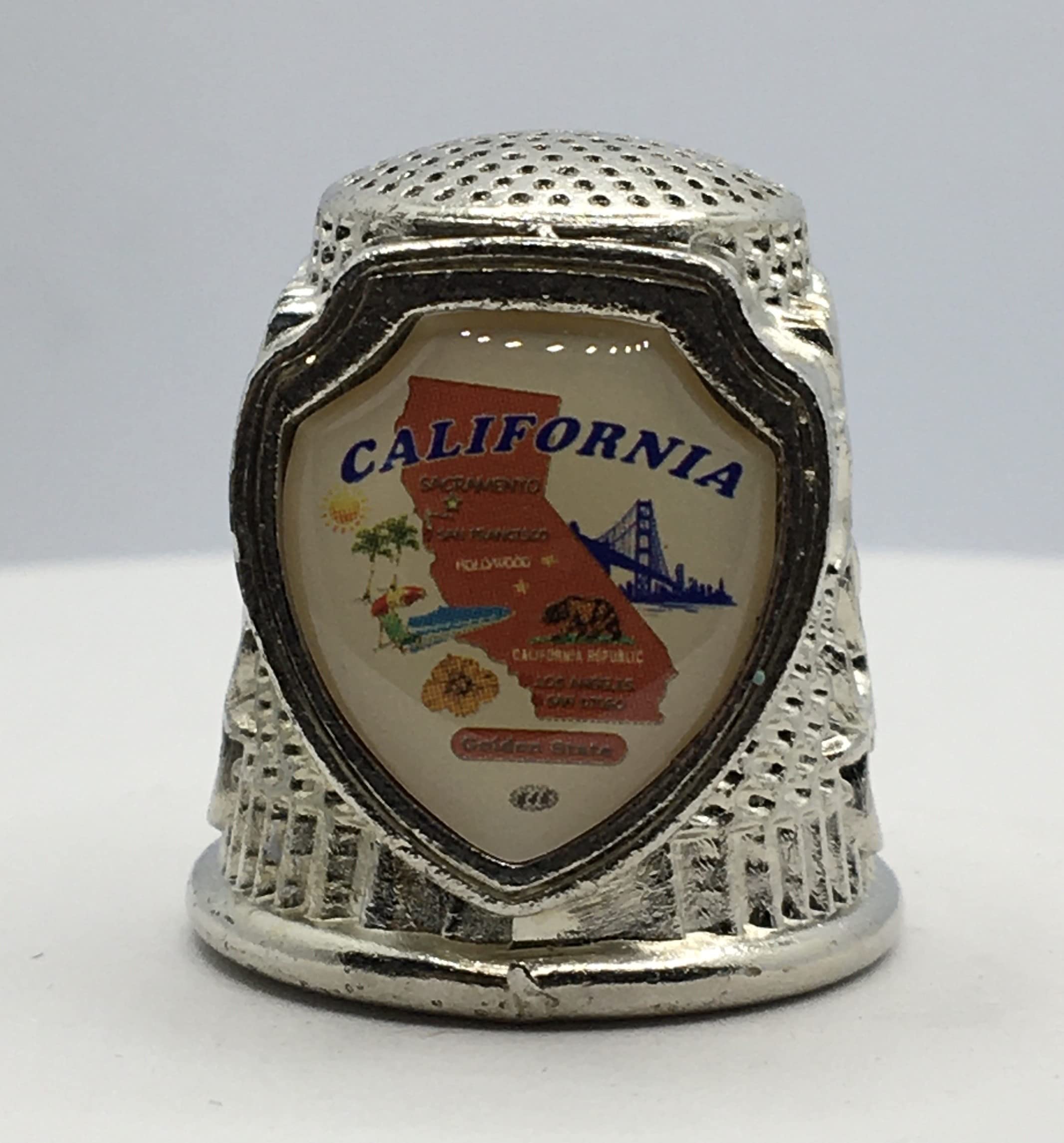 646 California State Collectible Souvenir Thimble