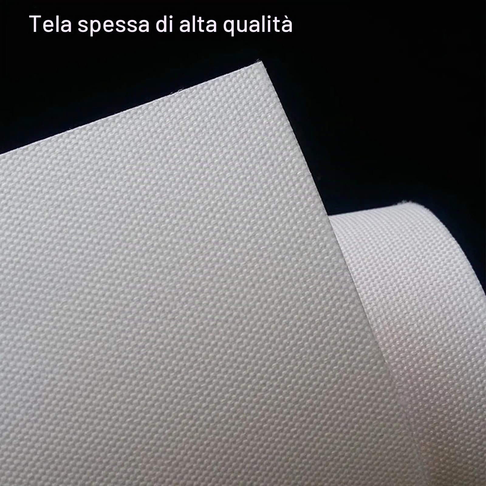 IXEHOH Quadro su tela blu - Quadro moderno astratto blu e bianco su tela per soggiorno,camera da letto,ufficio,casa,decorazione da parete 90x180 cm (35,4x71 pollici) senza cornice