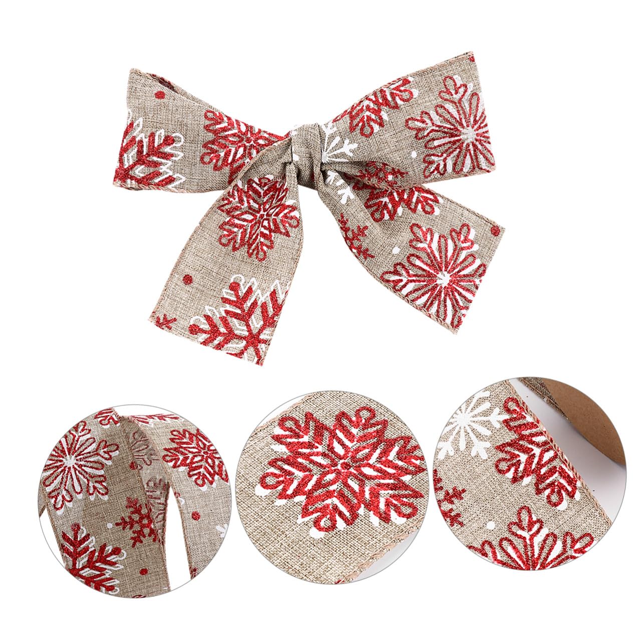 Housoutil 3 Rollos Cinta de Navidad con Diseño de de Metros para Decoración de Árboles Regalos y Manualidades Navideñas y