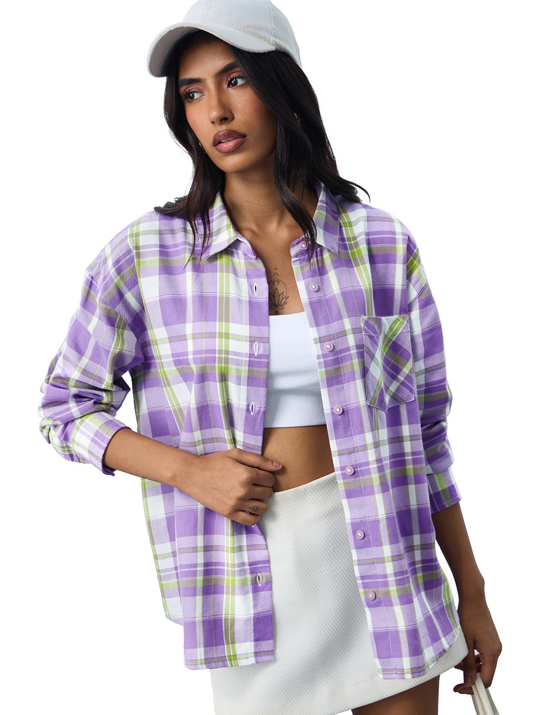 the souled store Women's Oversized Fit Button Down Shirt-picture-41