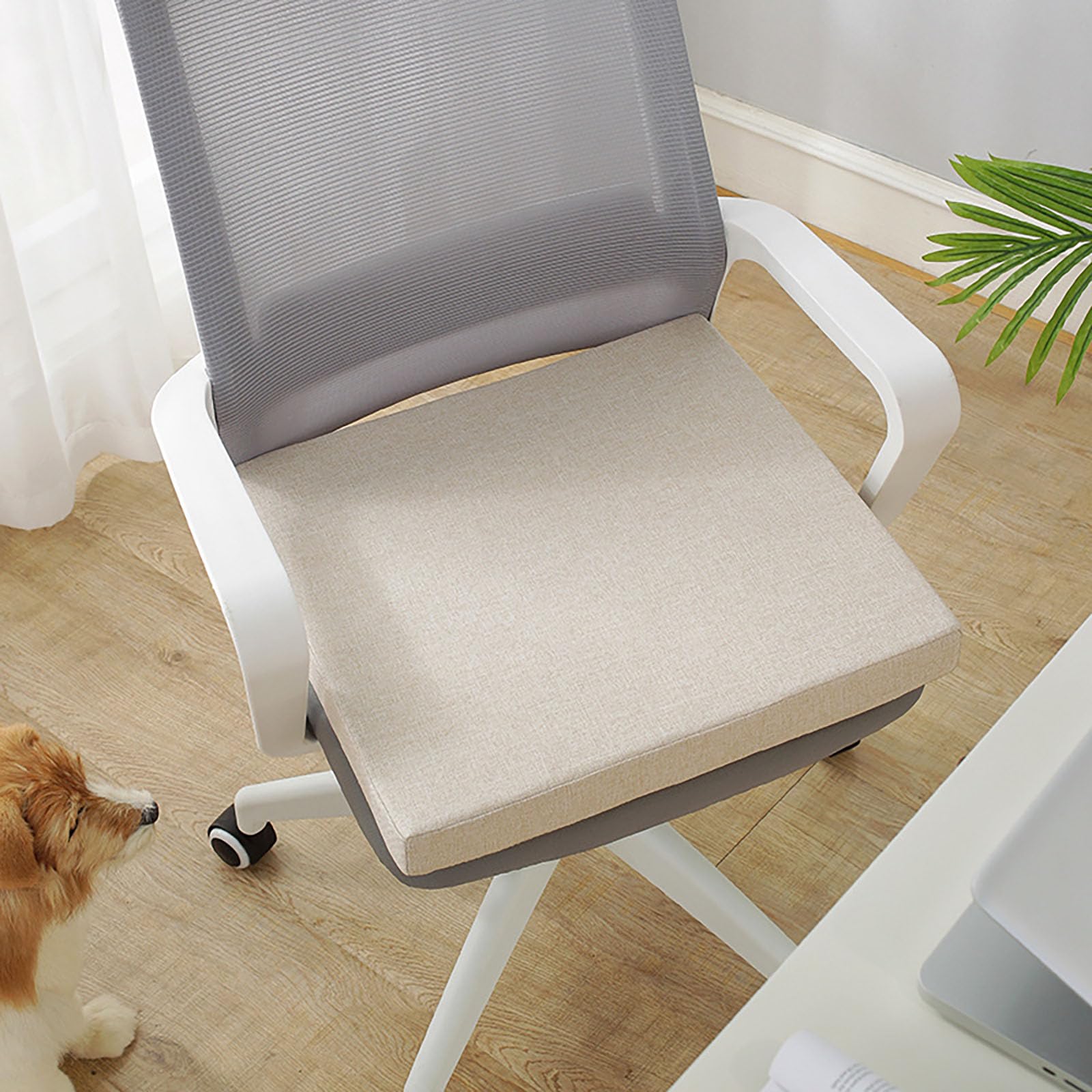 Coussin de Sol d'extérieur Extra épais Beige - Assise Lavable