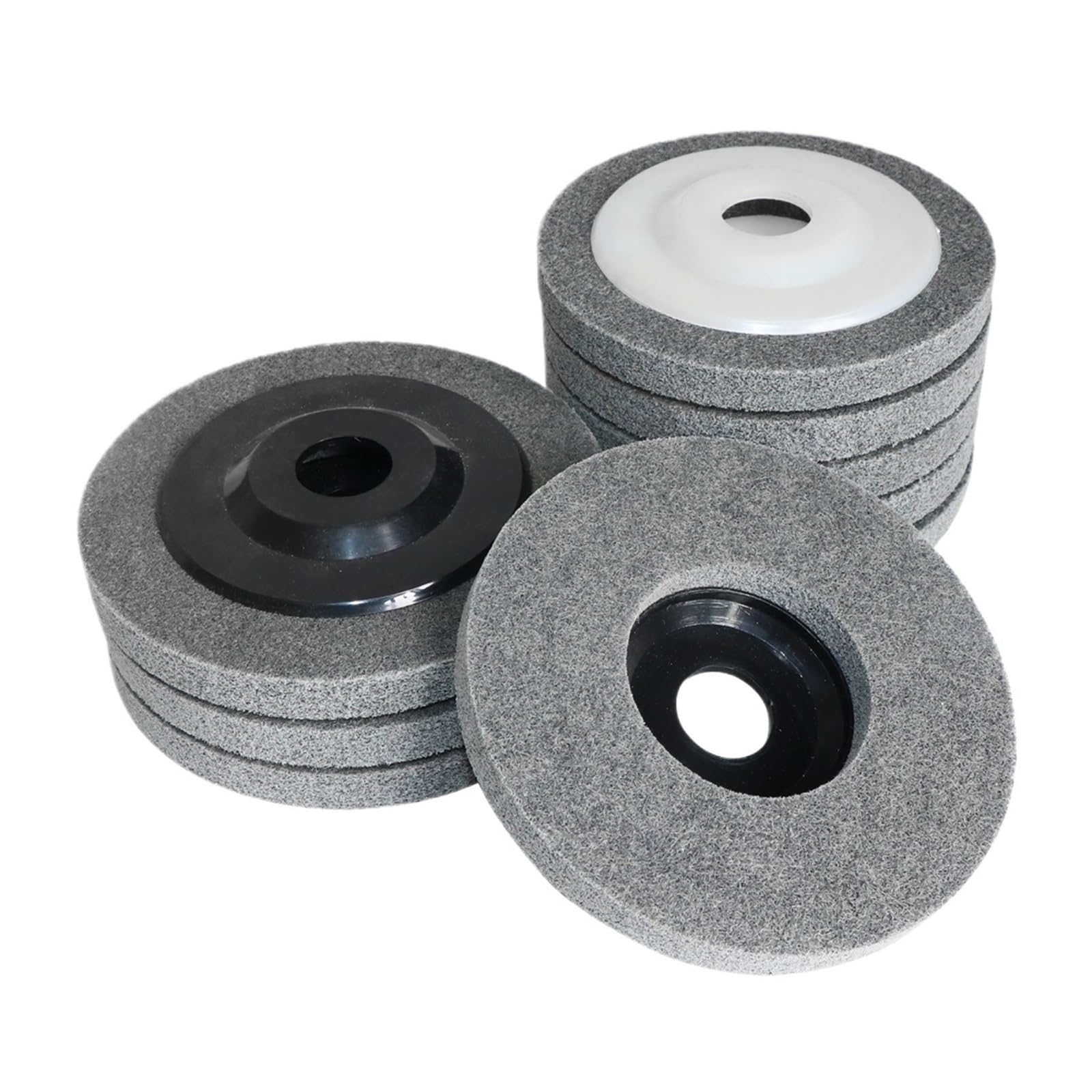 5/10 pezzi 5" 4,5 pollici 115 mm disco abrasivo in fibra di nylon for lucidatura non tessuto 125 foro 7/8" molatura